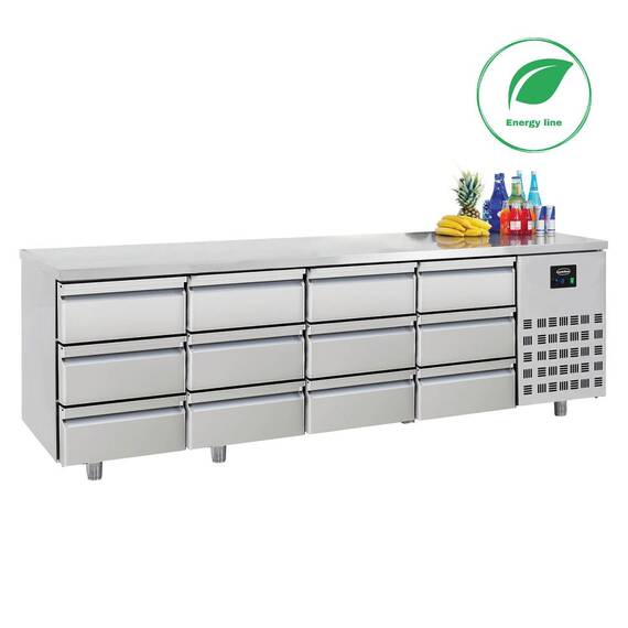 CombiSteel 700 Kühltisch 12 Schubladen