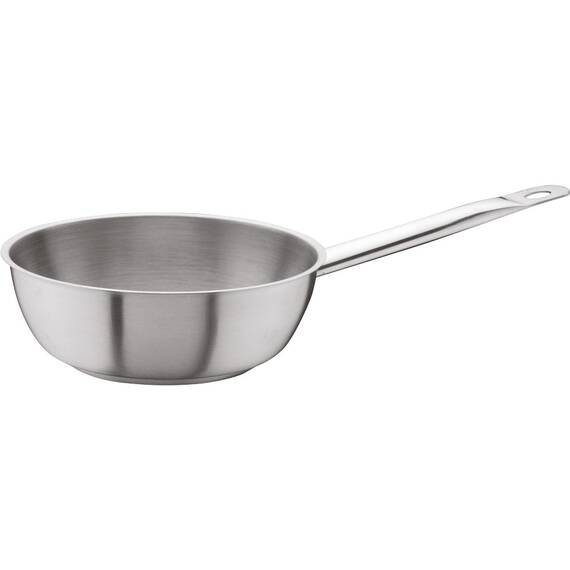 Stalgast Edelstahl Sauteuse ohne Deckel, Serie OnSet, Ø 200 mm, Höhe 60 mm, 1,2 Liter