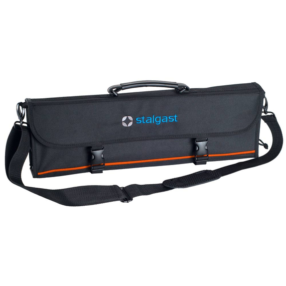 Stalgast Messertasche schwarz, zehn Fächer, 515 x 230 x 80 mm (BxTxH)