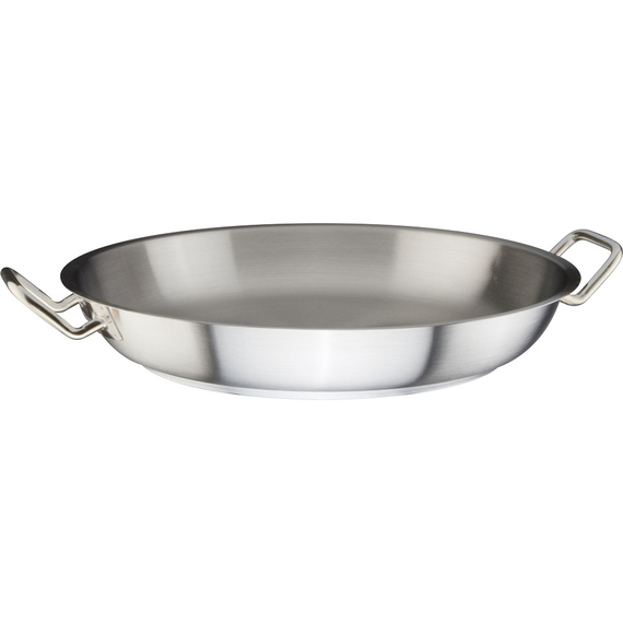 Stalgast Edelstahl (Servier-)Paella-Pfanne ohne Deckel, Serie OnSet, Ø 360 mm, Höhe 60 mm