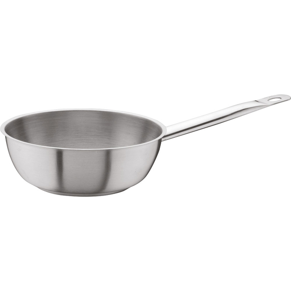Stalgast Edelstahl Sauteuse ohne Deckel, Serie OnSet, Ø 160 mm, Höhe 60 mm, 0,7 Liter