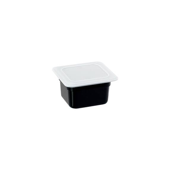Stalgast Gastronormbehälter, Serie STANDARD, Polycarbonat, schwarz, GN 1/6 (100 mm)