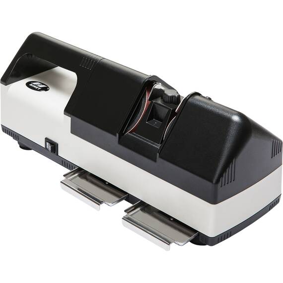 Messerschärfmaschine mit austauschbaren Schleifbelägen
