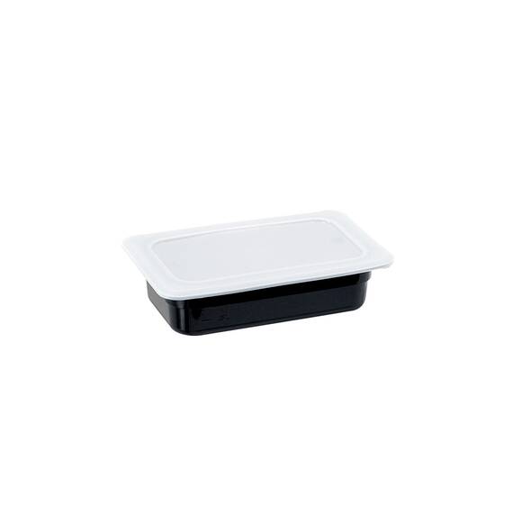 Stalgast Gastronormbehälter, Serie STANDARD, Polycarbonat, schwarz, GN 1/4 (65 mm)