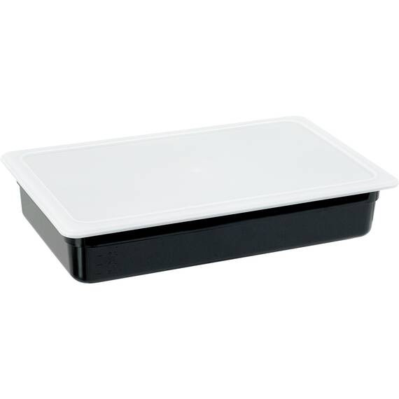 Stalgast Gastronormbehälter, Serie STANDARD, Polycarbonat, schwarz, GN 1/1 (100 mm)