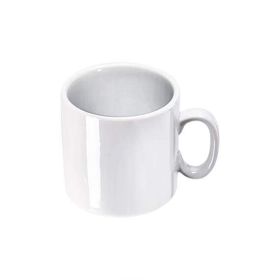 Stalgast 12 Becher mit Henkel, stapelbar, reinweißes Hotelporzellan, Serie Isabell, 280 ml