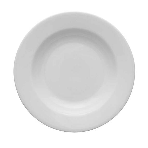 6 tiefe Teller von Lubiana, Porzellan, weiß, Serie Kaszub/Hel, Ø 240 mm