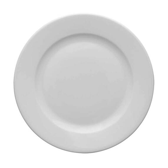 12 Beilagenteller von Lubiana, Porzellan, weiß, Serie Kaszub/Hel, Ø 160 mm