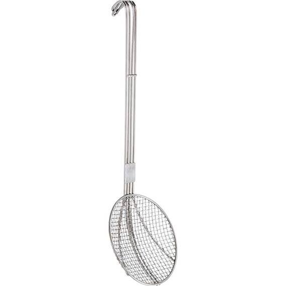 Back- / Frittierlöffel aus Chromstahl, Ø 20 cm, Stiellänge 59 cm