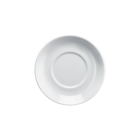 6 Untertassen für Suppentasse von Lubiana, Porzellan, weiß, Serie Kaszub/Hel Ø 160 mm