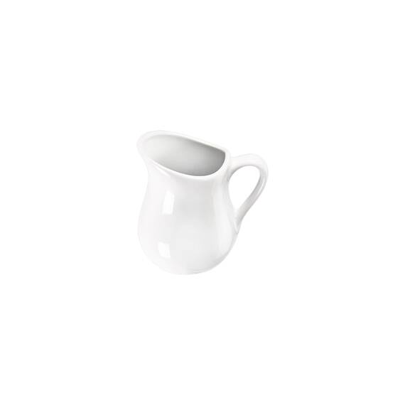 Stalgast 6 Milch-/Sahnegießer mit Henkel, reinweißes Hotelporzellan, Serie Isabell, 100 ml
