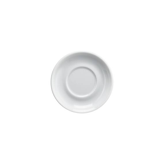 12 Untertassen für Espressotasse von Lubiana, Porzellan, weiß, Serie Kaszub/Hel Ø 120 mm