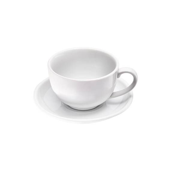 Stalgast 6 Cappuccino-Obertassen, reinweißes Hotelporzellan, Serie Isabell, 260 ml