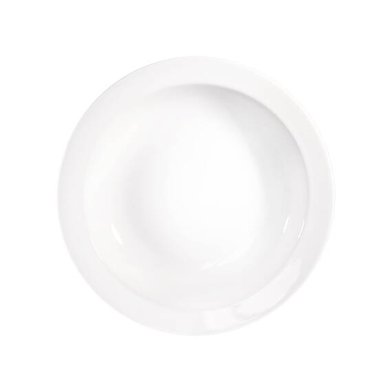 Stalgast 6 kleine Schalen, reinweißes Hotelporzellan, Serie Isabell, Ø 220 mm, 500 ml