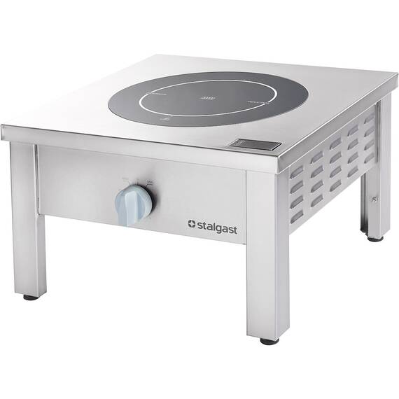 Stalgast Edelstahl Induktions-Hockerkocher, 1 Kochplatte, 5 kW