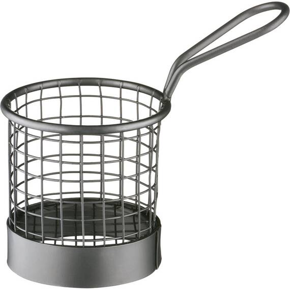 Servier-Frittierkorb rund, Ø 80 mm, schwarz