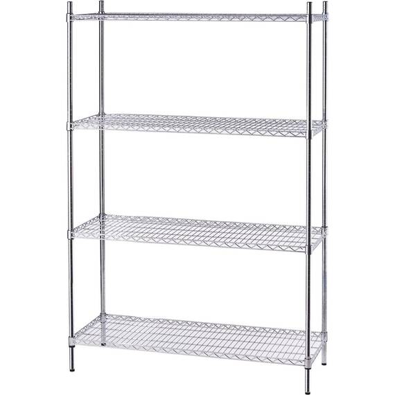 Lagerregal mit  Drahtböden 1200x450x1800 mm (BxTxH)