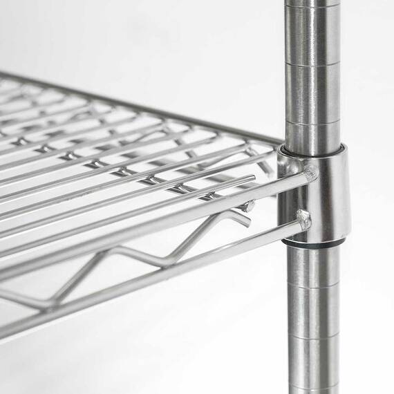 Lagerregal aus Chromstahl 1825x610x1800 mm