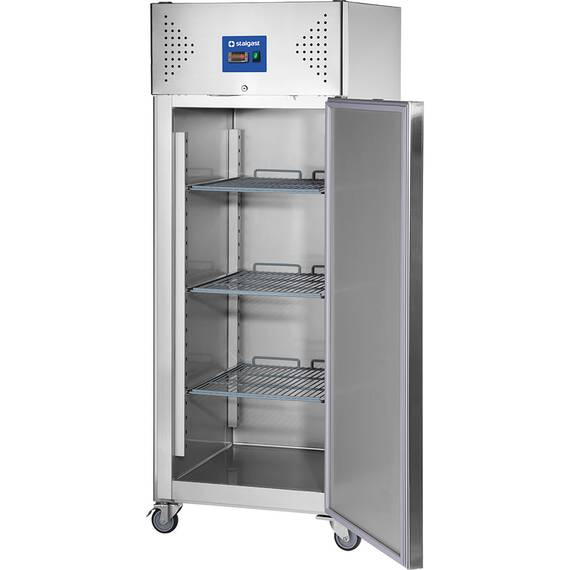 Stalgast Edelstahl Tiefkühlschrank mit Rädern, GN 2/1, Serie Starline, 650 L