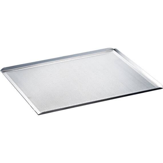 Stalgast 3-Rand-Backblech aus Aluminium, gelocht, 430x340 mm