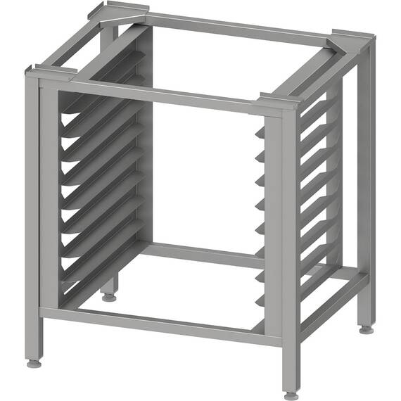 Stalgast Edelstahl Untergestell mit 8 Einschubschienen für Öfen der Serie EasyBake/RX, 600x400 mm, H. 850 mm