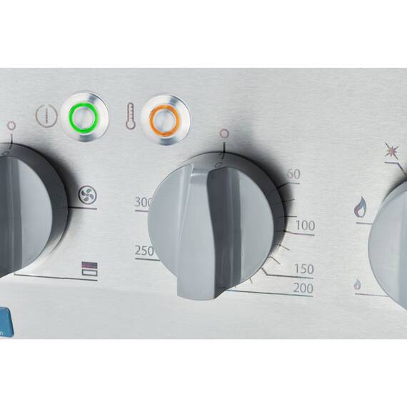 Stalgast Edelstahl Gasherd Basic mit 4 Brennern (4x3,5) und Elektro-Umluft-Backofen GN 2/1, Serie 700 ND, Bild 4