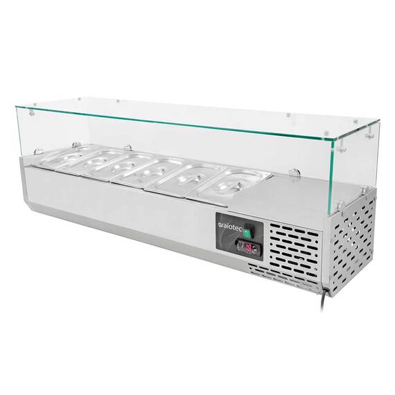Vaiotec Easyline Kühlaufsatz 330 mit Glasabdeckung 6xGN1/4 - 1400, Bild 3