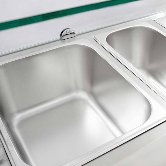 Vaiotec Easyline Kühlaufsatz 330 mit Glasabdeckung 10xGN1/4 - 2000, Bild 5