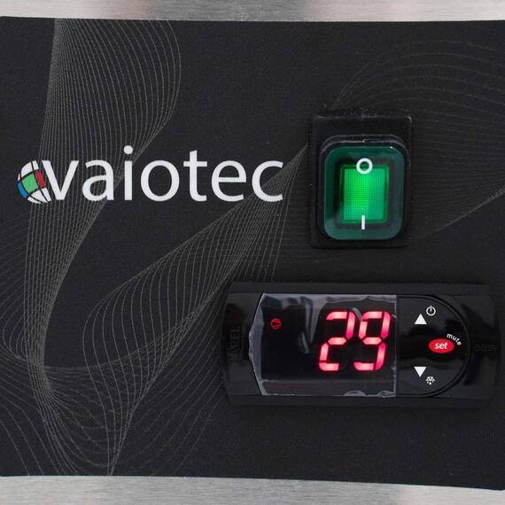 Vaiotec Easyline Kühlaufsatz 380 mit Glasabdeckung 5xGN1/3 + 1xGN1/2 - 1500, Bild 4