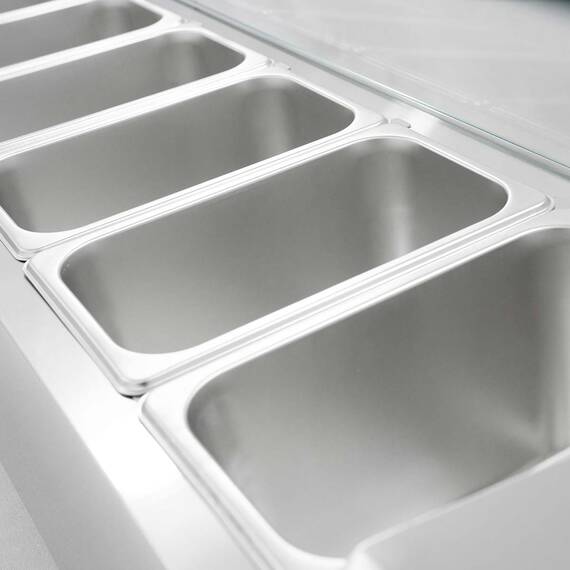 Vaiotec Easyline Kühlaufsatz 380 mit Glasabdeckung 9xGN1/3 - 2000, Bild 5