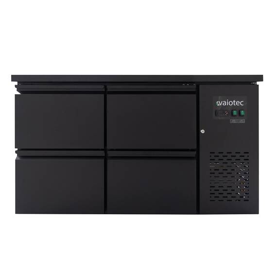 Vaiotec Easyline Barkühltisch schwarz / 4 Schubladen