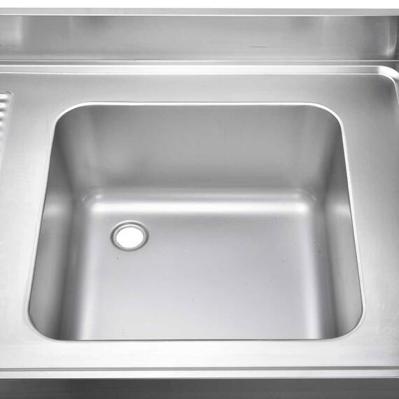 Vaiotec Easyline Spültisch 700 / 1 Becken rechts und Abtropffläche B:1000, Bild 2