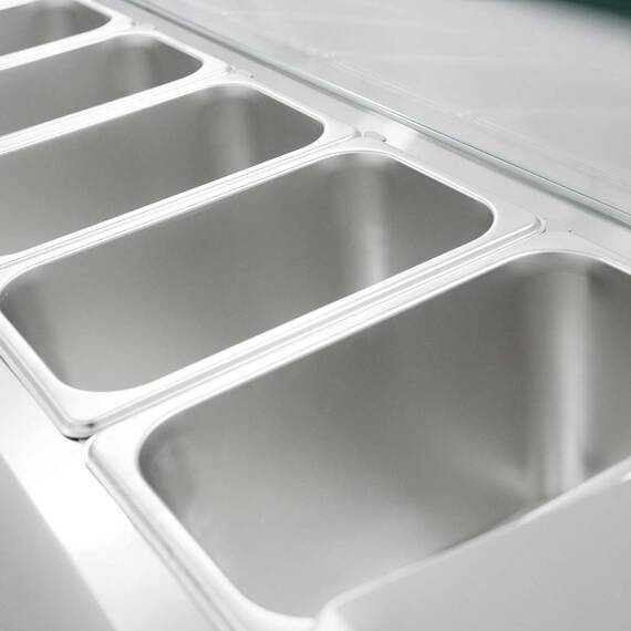 Vaiotec Easyline Kühlaufsatz 380 mit Glasabdeckung 8xGN1/3 - 1800, Bild 5