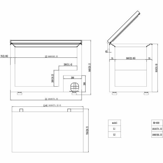 Vaiotec Easyline Tiefkühltruhe 650 mit Klappdeckel, Bild 8