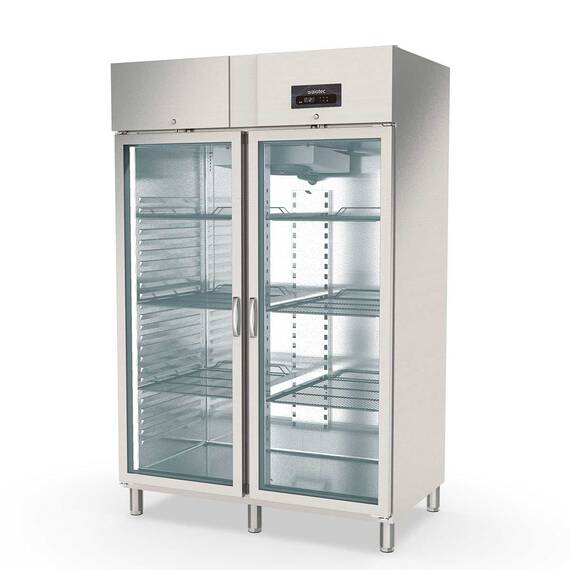 Vaiotec Topline Kühlschrank 1400 / 2-türig GN 2/1 - Glas