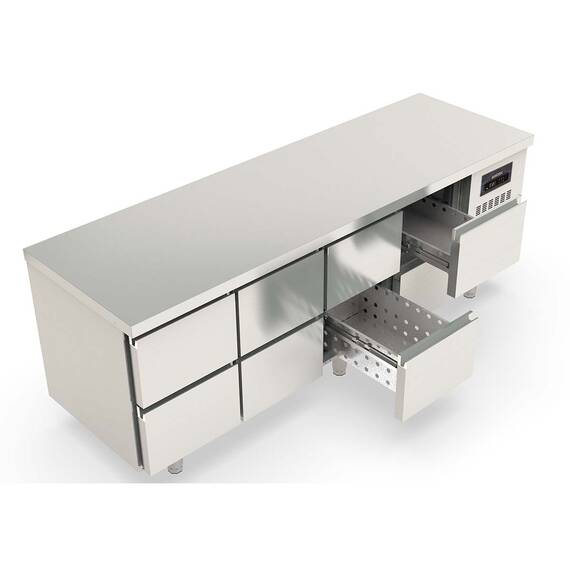 Vaiotec Topline Kühltisch 700 / 4-fach GN1/1 mit 8 Schubladen, Bild 2