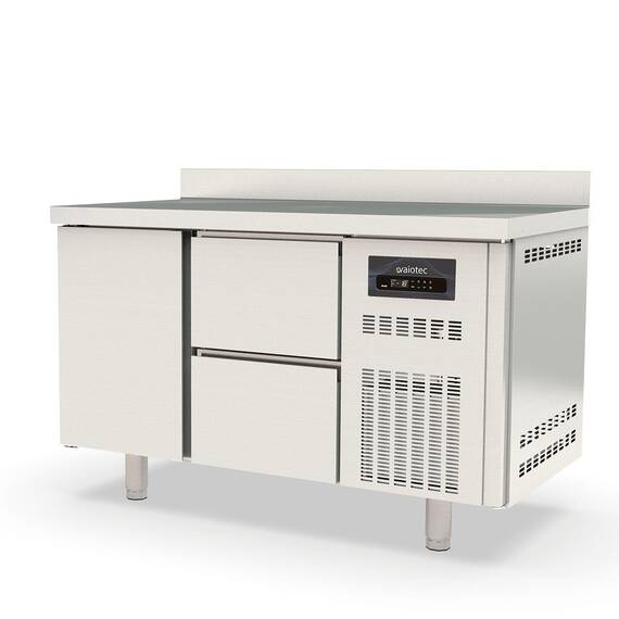 Vaiotec Topline Tiefkühltisch 700 / 2-fach GN1/1 mit 2 Schubladen / 1 Tür & Aufkantung