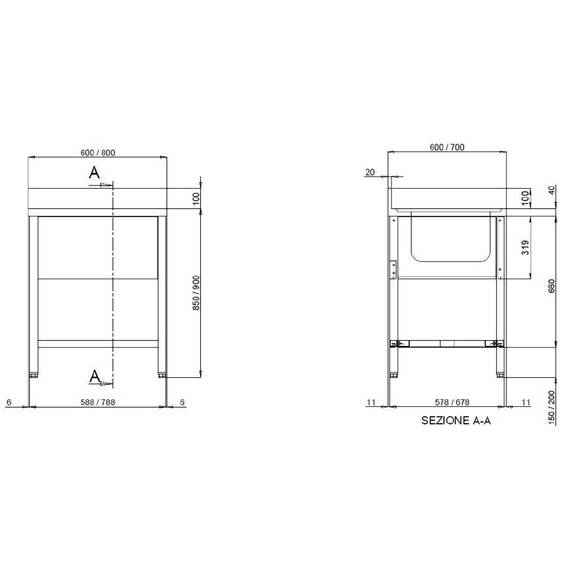 Vaiotec Topline Spültisch 600 / 1 Becken B:600, Bild 2