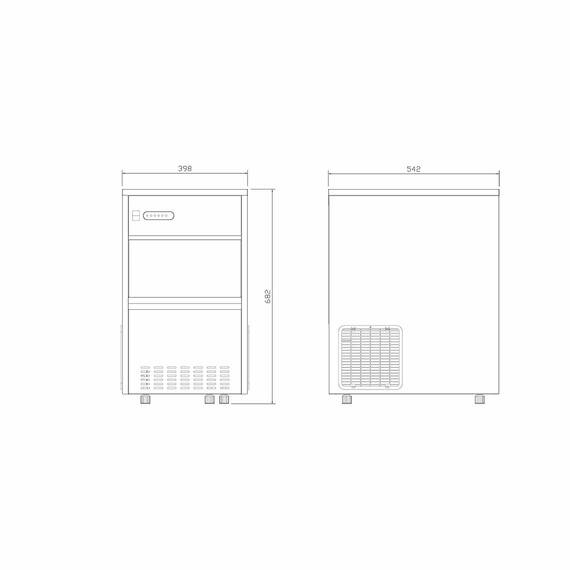 Vaiotec Easyline Eiswürfelbereiter Hohlkegel 50 kg, Bild 4