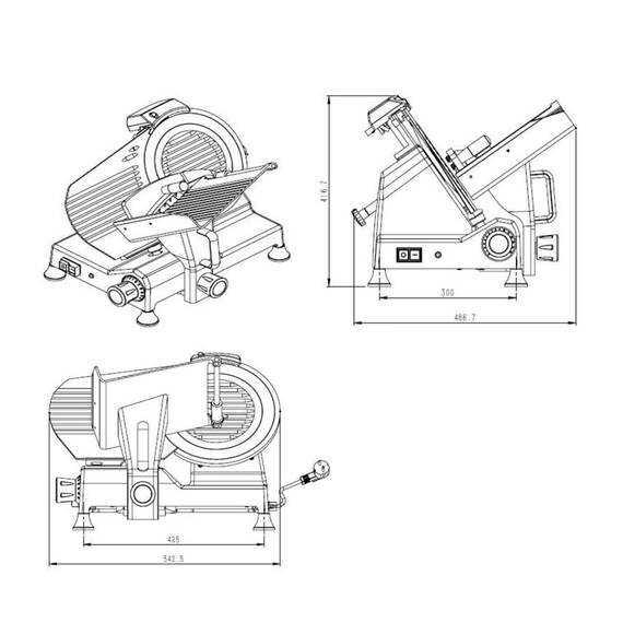 Vaiotec Easyline Aufschnittmaschine 250, Bild 2