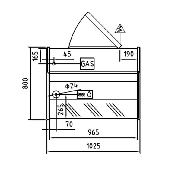 Vaiotec Topline Kühltheke 100 - gerades Frontglas "grün", Bild 5