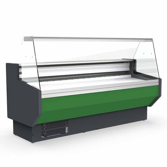 Vaiotec Topline Kühltheke 150 - gerades Frontglas "grün"
