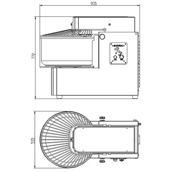 Vaiotec Easyline Teigknetmaschine abnehmbarer Kessel - 50 Liter / 400 Volt, Bild 3