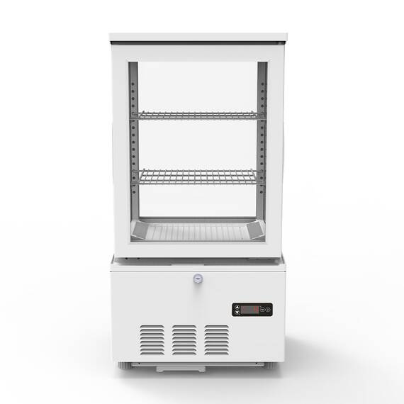 Vaiotec Topline Kühlvitrine 2-fach / 56 Liter "weiß"