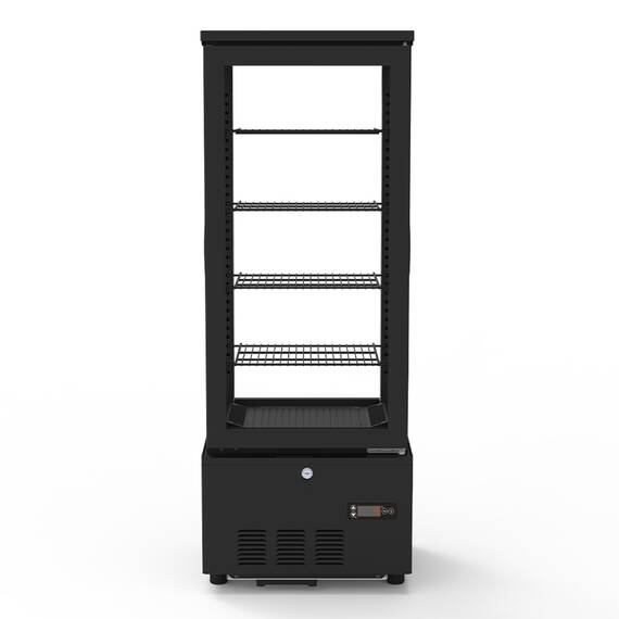Vaiotec Topline Kühlvitrine 4-fach / 92 Liter "schwarz"