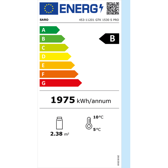 SARO Kühlschrank, Glastüren, GTK 1530 S PRO, Bild 2