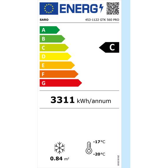 SARO Tiefkühlschrank, Glastür, GTK 560 PRO, Bild 2