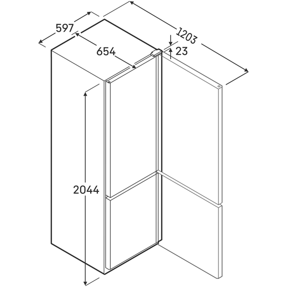 Liebherr FCFCvg 4032 Perfection Kühl-Gefrierkombination, Liebherr Gastro-Kühl-Gefrierkombinationen: FCFCvg 4032, Bild 5