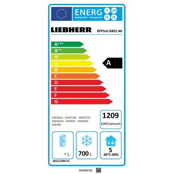 Liebherr BFPSvh 8401 Perfection Bäckereigefrierschrank mit Umluftkühlung, Liebherr Perfection Bäckereigefrierschränke mit Umluftkühlung: BFPSvh 8401, Bild 6