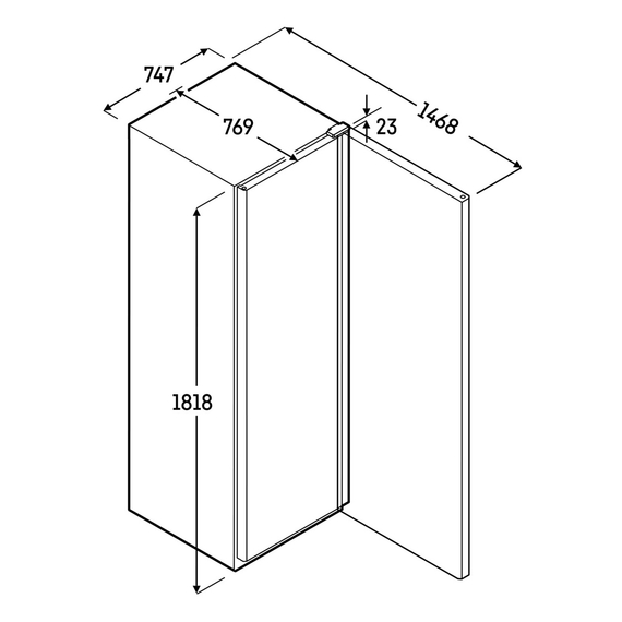 Liebherr FRFBvg 5501 Perfection BlackSteel Kühlschrank mit Umluftkühlung, Türart : Volltür, Farbe: BlackSteel, Modell: FRFBvg 5501, Bild 5